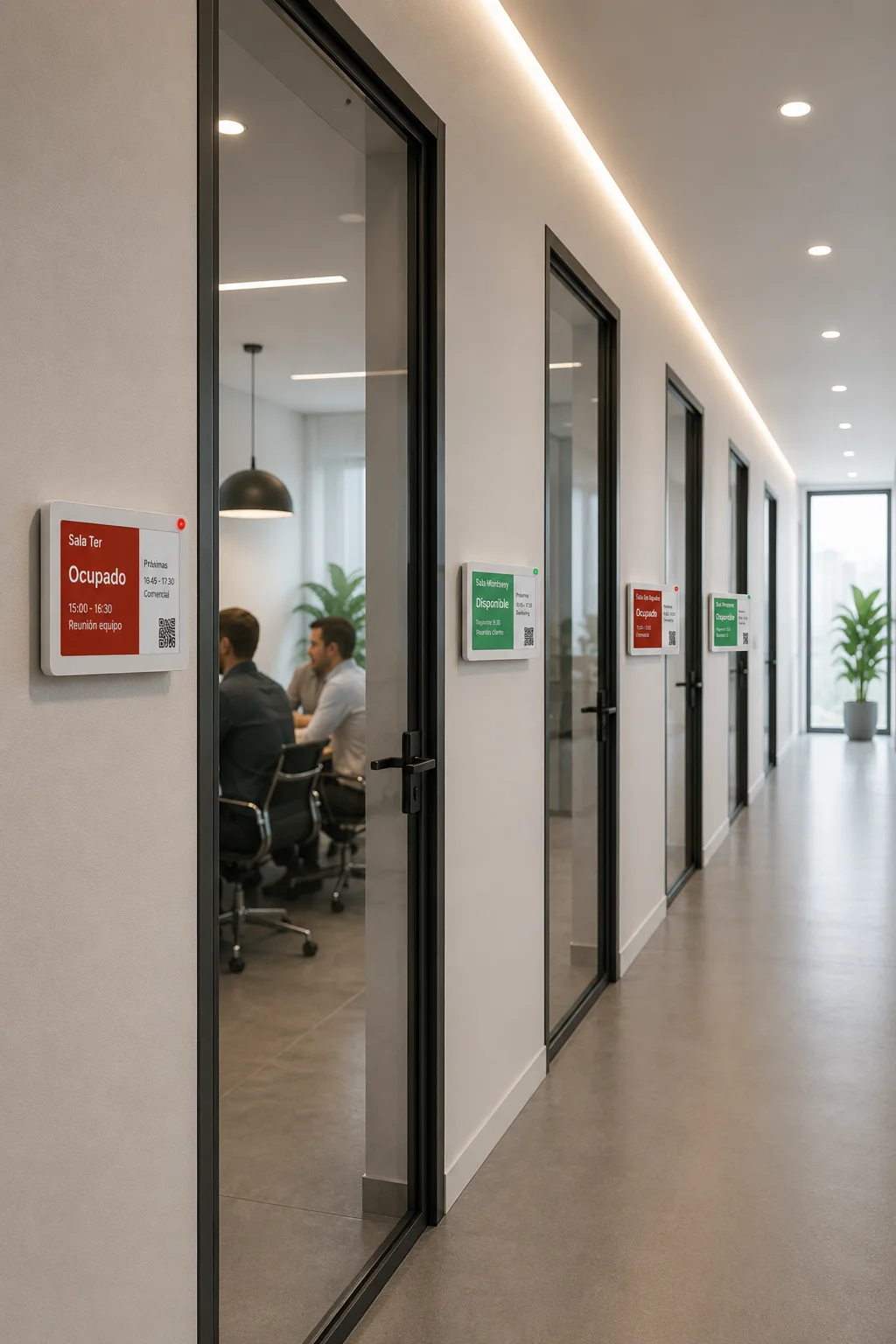 qSpaces mostrando disponibilidad en tiempo real